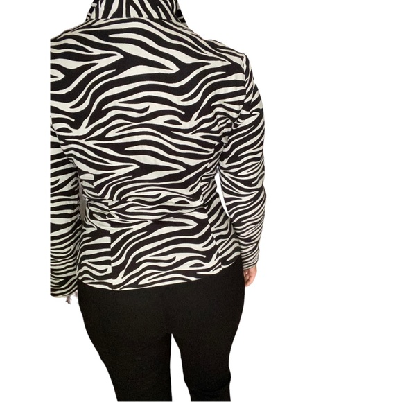 2000s vintage fitted 🦓 zebra jacket - Picture 7 of 12